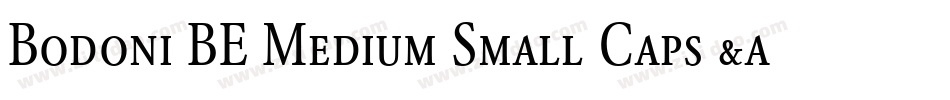 Bodoni BE Medium Small Caps & Oldstyle Figures字体转换